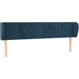 Maison Chic vzglavna omarica - nočna omarica - posteljna omarica z ušesi temno modro 203x23x78/88 cm žamet, (21709148) Cene