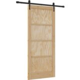 vidaXL Drsna vrata s kompletom strojne opreme 'ORKDAL'Solid Lesena Bora | Shoptok.si
