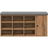  Klupa za cipele obrtnički hrast 102x32x50 cm izrađeno drvo | shoptok.hr