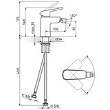 Rosan slavina za bide 39101W STOLZ | ePonuda.com