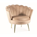  Fotelja CAMELLIA 1 - baršun - bež | shoptok.hr