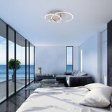  LED prigušiva stropna svetiljka LED/28W/230V 3000K mat hrom | Eponuda.com