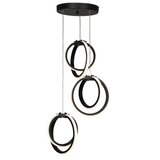 VISILICA Črna kovinska LED viseča svetilka ø 20 cm Sezen – | Shoptok.si