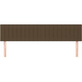 Uzglavlja tamnosmeđa 200x5x78/88 cm od tkanine | shoptok.hr