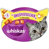 Whiskas 2 + 1 gratis! priboljški za mačke - Hrustljavi žepki: piščanec & sir (24 x 60 g)
