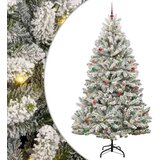 vidaXL Umjetno božićno drvce Zelena i bijela 270 cm PVC i metal | shoptok.hr