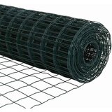 Euro ograda 0,4 x 25 m Željezo prekriveno PVC-om Zelena | shoptok.hr
