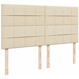  Krevet s oprugama i madracem krem 200 x 200 cm od tkanine | shoptok.hr