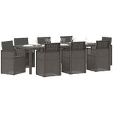  Vrtni set za objed 9 kom. Svjetlosiva i antracit PP | shoptok.hr
