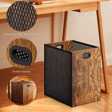 ZINUEEN koš za papir iz lesa in kovine - 16,8 l | Shoptok.si