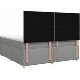  Boxspring krevet s madracem Svjetlosiva 200 x 200 cm Tkanina | shoptok.hr