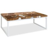 Furnova Klubska mizica tikovina in smola 110x60x40 cm, (21914455) Cene