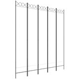 Sobna pregrada s 5 panela bijela 200x220 cm od tkanine | shoptok.hr