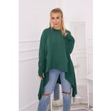 Kesi Flared dark green blouse at the bottom | shoptok.hr