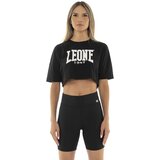 Leone 1947 Majice & Polo majice Woman T-Shirt Crop Never Without Črna Cene