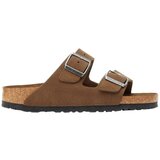 Birkenstock Sandali & Odprti čevlji Arizona SF Suede Leather Narrow - Dark Tea Tonal Kostanjeva | Shoptok.si