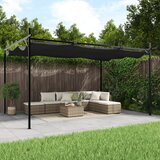 vidaXL Pergola s pomično streho antracitna 395x292x230 cm Cene