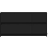 vidaXL TV omarica z LED črna 100x34x50 cm inženirski les | Shoptok.si