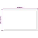  LED kupaonsko ogledalo s ogledalom *Transparent*an 50 x 30 cm | shoptok.hr