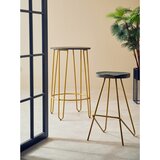 Premier Housewares Barsko stol iz masivnega bresta v zlati barvi/v naravni barvi (višina sedeža 78 cm) District – | Shoptok.si