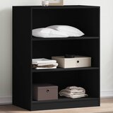 Ormar crni 77 x 48 x 102 cm od konstruiranog drva | shoptok.hr