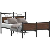  Okvir kreveta bez madraca smeđa boja hrasta 120 x 190 cm drveni | shoptok.hr