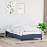 Maison Chic Posteljni okvir - Enojna postelja - Postelja za odrasle brez vzmetnice Modra 100x200 cm Tkanina-J7366, (21764827) | Shoptok.si