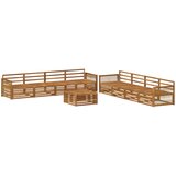  Set vanjskih sofa 9 kom. Prirodna Čvrsto drvo akacije | shoptok.hr