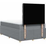  Krevet s oprugama i madracem svjetlosivi 120x190 cm od tkanine | shoptok.hr
