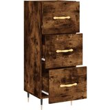  Komoda boja dimljenog hrasta 34 5x34x90 cm konstruirano drvo | shoptok.hr