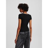 Karl Lagerfeld jeans Majica črna / bela | Shoptok.si