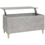 Maison Chic Klubska mizica - kavna mizica - Nizka mizica betonsko siva 90x44,5x45 cm inženirski les, (21754203) Cene