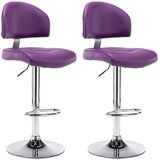 Furnova Barski stolčki 2 kosa vijolično umetno usnje, (22056047) | Shoptok.si