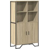  Visoka komoda boja hrasta 79,5x35,5x137,5 cm konstruirano drvo | shoptok.hr