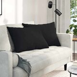 vidaXL Blazine za kavč 2 pcs Črna 70 x 50 cm blago | Shoptok.si