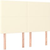  box spring s madracem LED krem 140x190cm od umjetne kože | shoptok.hr
