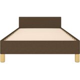 vidaXL Posteljni okvir z vzglavjem temno rjav 100x200 cm blago, (20906709) | Shoptok.si