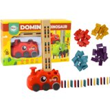 Red Dinosaur Battery Operated Car Arranging Colorful Dominoes 4 Colors of Blocks | shoptok.hr