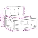  Set vanjskih sofa Poliester Bijela | shoptok.hr