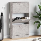 Ormarić za cipele boja betona 59x17x108 cm konstruirano drvo | shoptok.hr