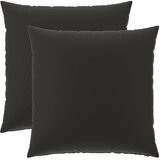  Presvlaka za jastuk 2 pcs HEERLEN Crna 60 x 60 cm Poliester | shoptok.hr