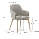 Kave Home Bež blagovaonska stolica Nelida – | shoptok.hr