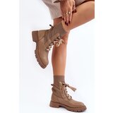 Boto Women's lace-up ankle boots with light beige sock Gentiana | Shoptok.si