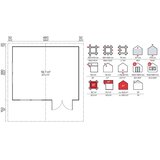 Male kuće Drvena kuća GÖTEBORG B 500 × 410 cm – bez završnog krovnog pokrova | shoptok.hr
