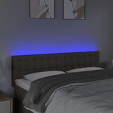  LED uzglavlje smeđesivo 144x5x78/88 cm od tkanine | shoptok.hr
