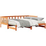 vidaXL Krevet s dodatnim ležajem u voskiranom smeđem drvetu 180x200 cm od čvrste borovine | shoptok.hr