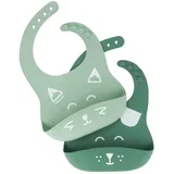 Set portikli za bebe Bib'isy, 2 komada, Zeleni