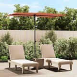  Vrtni suncobran s aluminijskim stupom 2 x 1,5 m terakota | shoptok.hr
