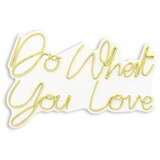 WALLXPERT dekorativna plastična led rasveta do what you love yellow | ePonuda.com