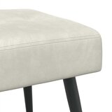  Klupa s gumbastim tkanjem Krem 80 x 40 x 46 cm Baršun | Eponuda.com